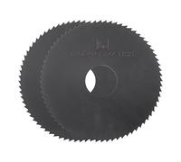 QUARKZMAN 2pcs Circulaire Scie Lames 63mm x 16mm x 2mm Fraisage Fraises | pour Aluminium Alliage Métal Plastique Bois, Haute Vitesse Acier (HSS), 72 Dents, Nitrure Revêtu