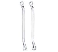 QUARKZMAN 2Pcs Clés Polygonales Double Coudée à 45 Degrés 8mm x 9mm 12 Points Métrique Clé à Œil Cr-V Clé Torx Longue en Acier Chrome Vanadium pour Réparation Automobile et Domestique