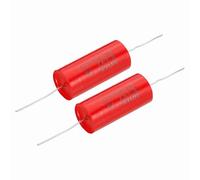 QUARKZMAN 2Pcs Condensateur 15uf Condensateur de Filtrage 250V Red Filtre de Haut-Parleur Axial Audio, Condensateur à Film MKP
