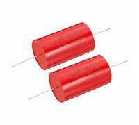 QUARKZMAN 2Pcs Condensateur 47uf Condensateur de Filtrage 250V Red Filtre de Haut-Parleur Axial Audio, Condensateur à Film MKP
