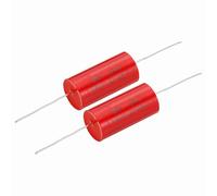 QUARKZMAN 2Pcs Condensateur 4uf Condensateur de Filtrage 250V Red Filtre de Haut-Parleur Axial Audio, Condensateur à Film MKP
