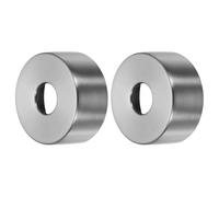 QUARKZMAN 2Pcs douchette De Douche, 2.6"x1.2" 304 Acier Inoxydable Rond Plaque De Remplacement Pour 0.83" Dia. Tuyaux Universel Couvre-Tête De Douche Combler Trous Interstices, Gris