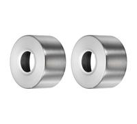 QUARKZMAN 2Pcs douchette De Douche, 2.6"x1.4" 304 Acier Inoxydable Rond Plaque De Remplacement Pour 0.98" Dia. Tuyaux Universel Couvre-Tête De Douche Combler Trous Interstices, Gris
