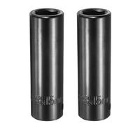 QUARKZMAN 2pcs Douille À Chocs 6 Points Entraînement Carré 1/2" Noir