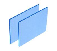 QUARKZMAN 2Pcs Éponges Abrasives à Grain 500-600, 140 mm x 114 mm x 5 mm, en Mousse Souple, pour Ponceuse à Main Humide et Sèche, Papier de Verre pour Modèle, Métal, Bois, Meubles, Polissage
