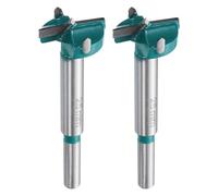 QUARKZMAN 2Pcs Foret Forstner 1" (25mm) en Carbure de Tungstène Foret à Bois Outil de Coupe d'Ouverture de Trou pour Perçage de Charnière Menuiserie, Vert