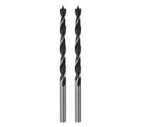 QUARKZMAN 2Pcs Forets à Pointe de Centrage de 4 mm (10/64") Dia Tige Ronde Droite en Acier Foret Métrique à Pointe de Centrage de 1,6" Profondeur de Perçage Forets Hélicoïdaux en Spirale