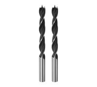 QUARKZMAN 2Pcs Forets à Pointe de Centrage de 9 mm (23/64") Dia Tige Ronde Droite en Acier Foret Métrique à Pointe de Centrage de 3,5" Profondeur de Perçage Forets Hélicoïdaux en Spirale
