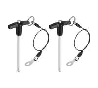 QUARKZMAN 2Pcs Goupille de Verrouillage 5mm x 70mm Longueur d'Utilisation | Poignée En T, Goupille Mecanindus, Acier Inoxydable Bouton-Poussoir À Libération Rapide