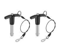 QUARKZMAN 2Pcs Goupille de Verrouillage 9,5mm x 30mm Longueur d'Utilisation | Poignée En T, Goupille Mecanindus, Acier Inoxydable Bouton-Poussoir À Libération Rapide