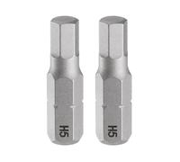 QUARKZMAN 2pcs H5.0 Embout de Tournevis Hexagonal 1/4" Tige Hexagonale 25mm/1" Longueur Magnétique Tête Hexagonale Acier S2 Embout de Tournevis