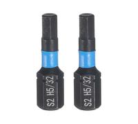 QUARKZMAN 2pcs H5/32 SAE Embout de Tournevis Hexagonal 1/4" Tige Hexagonale 25mm/1" Longueur Acier S2 Tournevis Magnétique à Tête Hexagonale et Forets Industriels