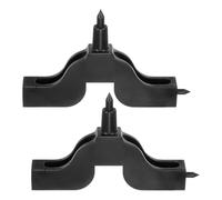 QUARKZMAN 2pcs Irrigation Forage Outil 3mm 4mm T Forme Trou Poinçon Noir | Double Utilisation, Micro Gouttes Irrigation Système Eau Tuyau Outil Poinçonnage Poinçonneur Arroseurs Micro
