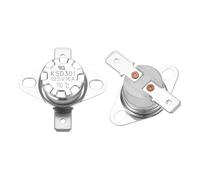 QUARKZMAN 2pcs KSD301 Thermostat 110°C/230°F 16A Normalement Fermé N.C Interrupteur Thermique À Disque Réglable pour Microwaves,Oven,Coffee Maker,Matériau Céramique
