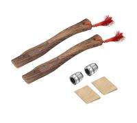 QUARKZMAN 2Pcs Manche De Hache en Bois De Remplacement 13" Universel | Manches De Hachette En Hickory Avec Cale En Bois Et Ronde Pour Hache De Camping Jardinage