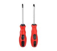 QUARKZMAN 2Pcs PH1+SL5 Tournevis Phillips/À Fente Longueur 75mm Acier 45# Tournevis Magnétiques Croix/Plat Grade Industriel Outil Électricien Avec Manche Antidérapant Pour Réparation