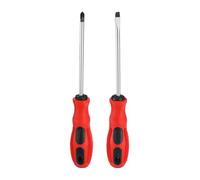QUARKZMAN 2Pcs PH2+SL6 Phillips/Fente Tournevis 125mm Longueur Acier 45# Tournevis Magnétiques Croix/Plat Grade Industriel Outil Électricien Avec Manche Anti-Dérapant Pour Réparation