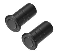 QUARKZMAN 2PCS Protège-Poussière Pour Loquet De Porte 15mm/0.59", Insertions De Verrou Coulissant Sécurisé Anti-Poussière En Acier Inoxydable 304, Accessoires Pour Verrou À Cylindre, Noir