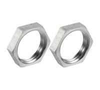 QUARKZMAN 2Pcs Raccord De Tuyau Moulé Écrou À Six Pans, 304 Acier Inoxydable Écrou À Six Pans NPT 1/2" Filetage Femelle Pour Plomberie Fixe, Balai À Eau Et Nettoyeur De Train Roulant