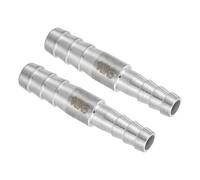 QUARKZMAN 2Pcs Raccord De Tuyau Réducteur Acier Inoxydable 10mm à 8mm | Raccord cannelé En Acier Inoxydable 304 Raccords Embout De Tuyau, Adaptateur hygiénique Pour Systèmes à Vide Connexions