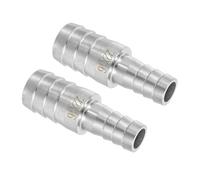 QUARKZMAN 2Pcs Raccord De Tuyau Réducteur Acier Inoxydable 22mm à 16mm | Raccord cannelé En Acier Inoxydable 304 Raccords Embout De Tuyau, Adaptateur hygiénique Pour Systèmes à Vide Connexions
