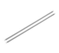 QUARKZMAN 2Pcs Ressorts D'Extension 0.6x7x300mm, Ressorts De Compression En Acier Inoxydable 304 Étendu Ressorts De Tension À Double Crochet Pour Réparations Industrielles Argent