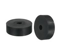 QUARKZMAN 2Pcs Rondelle Caoutchouc 60 mm OD x 12 mm ID x 20 mm Épaisseur Entretoise Plastique Plates Anti-Vibrations Rond pour Machines Industrielles Domestiques