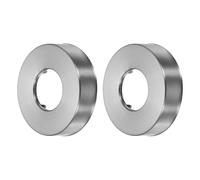 QUARKZMAN 2Pcs Rosace De Douche, 2.4"x0.6" 304 Acier Inoxydable Rond Plaque De Remplacement Pour 0.98" Dia. Tuyaux Universel Couverture De Bras De Douche Combler Les Trous, Gris