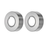 QUARKZMAN 2Pcs Rosace De Douche, 2.4"x0.8" 304 Acier Inoxydable Rond Plaque De Remplacement Pour 0.98" Dia. Tuyaux Universel Couvre-Tête De Douche Combler Trous Interstices, Gris