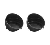 QUARKZMAN 2pcs Set De Bols Magnétiques Pour Écrous Diamètre 6" ABS Noir | Plateau Magnétique Pour Pièces, Organisateur De Pièces, Pour Maintenir Douilles Vis Écrous Métalliques Pièces En Métal
