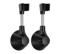 QUARKZMAN 2Pcs Support De Douche À Ventouse, Support De Douche À Main 360° Réglable Support Murale Amovible Sans Percage Pour Salle De Bain Hôtel Appartement, Noir