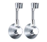 QUARKZMAN 2Pcs Support De Douche À Ventouse, Support De Douche Maniable Réglable À 360° Support Amovible Monté Au Mur Support Rond Sans Perçage Pour Salle De Bain Hôtel Appartement, Argenté