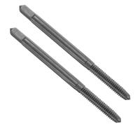 QUARKZMAN 2Pcs Taraud à droite, 4-40 UNC H2 50mm Taraud et Filière Américain en HSS6542 Tarauds à Fileter Nitruré et Noirci pour le Taraudage et le Filetage d'Outil Réparation Machine