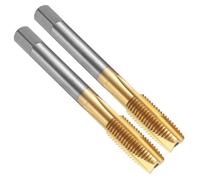 QUARKZMAN 2pcs Taraud À Point Spirale M10 x 1.25 Métrique Revêtu De Titane | Outil De Filetage Taraudage Taraud Pour Machine À Fileter, Acier Rapide 6542 HSS 6542