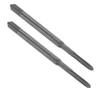 QUARKZMAN 2Pcs Taraud Métrique à droite, M2 x 0.4 H2 44mm Taraud et Filière en HSS6542 Tarauds à Fileter Nitruré et Noirci pour le Taraudage et le Filetage d'Outil Réparation Machine