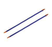 QUARKZMAN 2Pcs Tuyau flexible de liquide de refroidir eau-huile fileté G3/8", 700mm Tuyau de refroidir réglable à buse ronde en plastique avec interrupteur et tube interne pour tour CNC