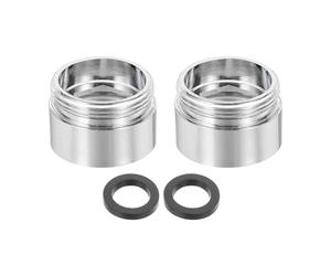 QUARKZMAN 2Pièces Adaptateur De Mousseur De Robinet, 1/2" Femelle Vers M22 Mâle Avec Joint, Longueur 15mm, Réducteur De Robinet Aérateur, adaptateur robinet cuisine pour tuyau d'arrosage
