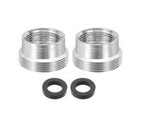 QUARKZMAN 2Pièces Adaptateur De Mousseur De Robinet, Femelle M16 À Mâle M22 Avec Joint, Longueur 12mm, Réducteur De Robinet Aérateur, adaptateur robinet cuisine pour tuyau d'arrosage
