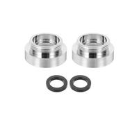 QUARKZMAN 2Pièces Adaptateur De Mousseur De Robinet, Femelle M26 À Mâle M22 Avec Joint, Longueur 13mm, Réducteur De Robinet Aérateur, adaptateur robinet cuisine pour tuyau d'arrosage