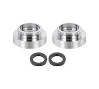 QUARKZMAN 2Pièces Adaptateur De Mousseur De Robinet, Femelle M28 À Mâle M22 Avec Rondelle, Longueur 13mm, Réducteur De Robinet Aérateur, adaptateur robinet cuisine pour tuyau d'arrosage