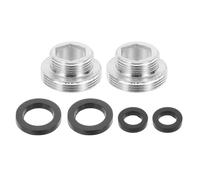 QUARKZMAN 2Pièces Adaptateur De Mousseur De Robinet, M16 Mâle À M22 Mâle Avec Joint, Longueur 10mm, Réducteur De Robinet Aérateur, adaptateur robinet cuisine pour tuyau d'arrosage, Aérateu