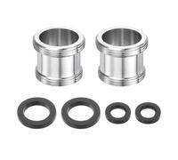 QUARKZMAN 2Pièces Adaptateur De Mousseur De Robinet, M20 Mâle À M22 Mâle Avec Rondelle, Longueur 18mm, Réducteur De Robinet Aérateur, adaptateur robinet cuisine pour tuyau d'arrosage