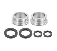 QUARKZMAN 2Pièces Adaptateur De Mousseur De Robinet, M24 Mâle Vers M22 Mâle Avec Joint, Longueur 10mm, Réducteur De Robinet Aérateur, adaptateur robinet cuisine pour tuyau d'arrosage