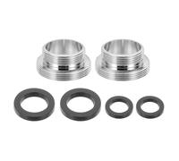 QUARKZMAN 2Pièces Adaptateur De Mousseur De Robinet, M28 Mâle À M22 Mâle Avec Joint, Longueur 13mm, Réducteur De Robinet Aérateur, adaptateur robinet cuisine pour tuyau d'arrosage, Aérateu