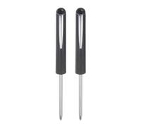 QUARKZMAN 2Pièces Tournevis de Poche 4mm Phillips 3mm Fente Noir | Non Magnétiques, Mini Tournevis Portable avec Clip, pour Mécanicien Électricien Technicien