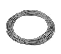 QUARKZMAN 3/64" (1.2mm) Câble En Acier Inoxydable 304 7 x 7 Torons Âme 50ft (15m) Revêtement PVC Câble Pour Aviation Pour Construction Extérieur Marine Gréement Ponts Rampe