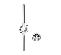 QUARKZMAN 3/8-16 UNC Rond Filières Machine Filetage 1,2" OD Outil Acier | Filetage Filières, Filière Crosse Poignée Clé, M10-M11 Métrique Rond Filière Support, 30mm Dia