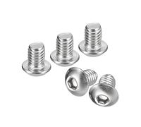 QUARKZMAN 3/8-16x1/2" Bouton Tête Douille Capuchon Vis, 5pcs 304 Inox Acier Fixations Hex Boulons, Complet Filetage Hexagonal Entraînement