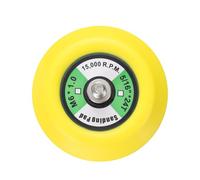 QUARKZMAN 3" Disques De Ponçage À Dos Crochet 5/16"-24 Jaune+Noir 1pcs | Pour Disques De Ponçage Diamant Finition Polissage Lustrage