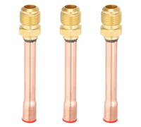 QUARKZMAN 3 Pcs 3/8" SAE 45 Degré Laiton Tuyau Raccord et Cuivre Tube | Évasé Connecteur Mâle Filetage Adaptateur, pour Air Climatiseur CVC Réfrigération